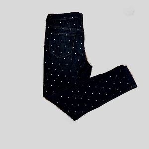 Universal Thread Black Polka Dot Midrise Skinny Jeans